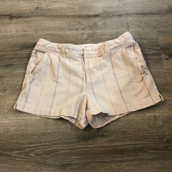 Women's Gap City Short Tan with Red & Blue Stripes - Picture 2 of 9